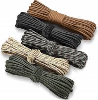 Paracord virvė Hovibu, 4 mm, 50 m (5 x 10 m), 7 gyslų, nailonas