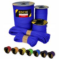 Virvė EDCX 4 mm Paracord 550, mėlyna, 50 m, pagaminta Lenkijoje