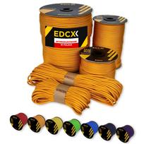 Paracord virvė EDCX 4 mm, oranžinė-geltona, 50 m, pagaminta Lenkijoje