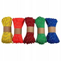 Paracord virvė EdcX 550, atspindinti, rinkinys 5 x 10 m