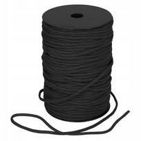 Virvė DOMINATOR Paracord, nailoninė, 4 mm, juoda, iki 250 kg, 1 m