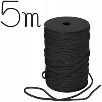 Nailoninė parakordo virvė DOMINATOR, juoda, 5 m