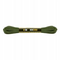Paracord virvė M-Tac Minicord 15 m, atspindinti, žolės spalvos