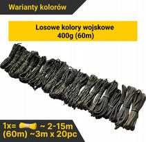 Paracord virvės rinkinys EdcX 550, 400 g, „Military Set“