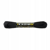 Virvė M-Tac Paracord Minicord, juoda, atspindinti, 30 m