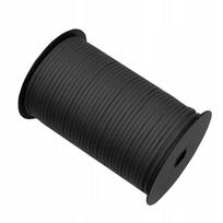 Paracord nailonas, itin tvirta virvė, 1 m, juoda