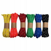 Paracord 550 atspindinčių virvių rinkinys EdcX, 6 vnt. x 5 m