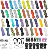 Paracord 550 virvių rinkinys, 42 spalvos, apyrankėms, virvelėms, augintinių pavadėliams