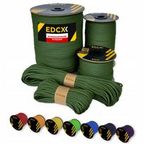 Paracord virvė EDCX 4 mm, 15 m, Moss, pagaminta Lenkijoje