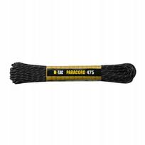Taktinė virvė M-Tac Paracord 475, juoda su atšvaitu, 15 m, nailonas