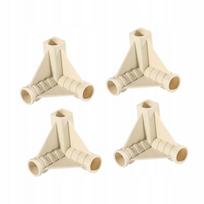 Palapinės strypų jungtys, 4 vnt., lengvas surinkimas, aukštis 6,1 cm