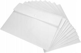 A4 formato permatomų plastikinių segtuvų rinkinys, 10 vnt.