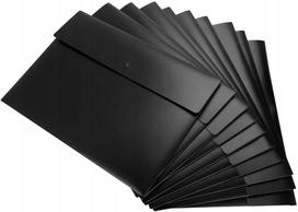 A4 formato permatomų plastikinių segtuvų rinkinys, 10 vnt.