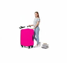 Lagaminų užvalkalas, XL dydžio, rožinis