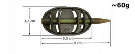 Žūklės šėrykla METHOD FEEDER Inline Dura Flat, XL, 60 g