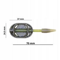Žūklės šėrykla METHOD FEEDER 25 g su keičiamu svoriu
