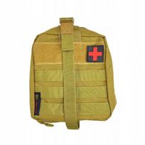 Pirmosios pagalbos rinkinys Partizan Tactical IFAK, 2 l, su nuimamu MOLLE, coyote spalvos