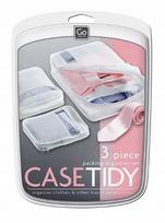 Kelioninis lagamino tvarkyklių rinkinys GO TRAVEL, 3 vnt., juodas