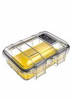 Atspari vandeniui elektronikos dėžutė Peli M40 Micro Case, geltona/skaidri