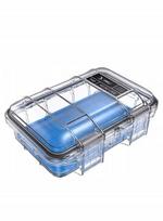 Atspari vandeniui elektronikos dėžutė Peli M40 Micro Case, mėlyna/skaidri