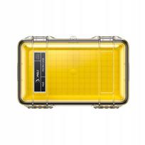 Vandeniui atsparus dėklas telefonui ir dokumentams Peli Microcase M60 IP67, geltonas
