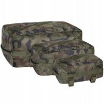 Kelioninis organizatorių rinkinys HELIKON PAKCELL, 3 vnt., WZ.93 PL Woodland, 2 komplektai