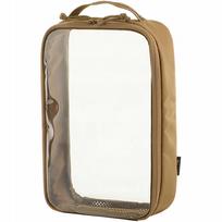 Didelis permatomas M-Tac Elite ergonomiškas organizatorius, 30x19 cm, Coyote