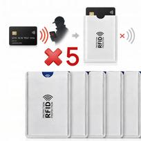 RFID kortelių dėklas, apsauga nuo nuskaitymo, 5 vnt.