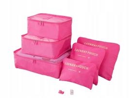 Lagaminų organizavimo maišelių rinkinys, 6 vnt., Roses