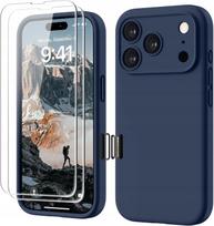 iPhone 17 Pro silikoninis dėklas GOODVISH su 2 ekrano apsaugomis, 4 viename