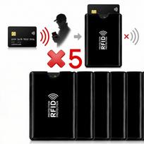 Mokėjimo kortelių RFID dėklai, apsauga nuo nuskaitymo, 5 vnt. kelionėms