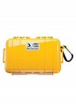 Aksesuarų vandeniui atsparus dėklas Peli 1050 Micro Case, geltonas
