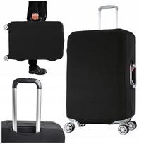 Lagaminų apsauginis užvalkalas, juodas, 80 cm, su „Velcro“, XL