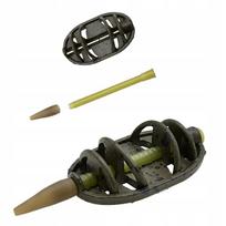 Šėrykla METHOD FEEDER 50 g, in-line, cinko, M dydis, distanciniam žvejybai