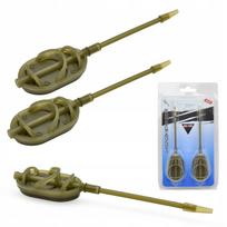 Žūklės šeryklėlės su ilgais anti-susipainiojimo vamzdeliais, 2 x 40 g, METHOD FEEDER