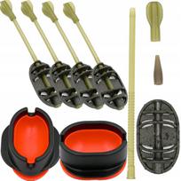 Žūklės šėryklėlė Method Feeder su metimo forma ir strėlyte, 30 g, 40 g, 50 g, 60 g