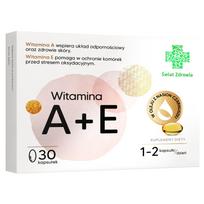 Vitaminai A+E, 30 kapsulių, World Health