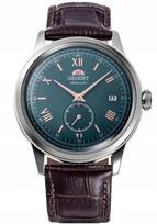 Vyriski mechaninis laikrodis ORIENT Bambino 38 mm, žalias ciferblatas, mažoji sekundė, 3 ATM