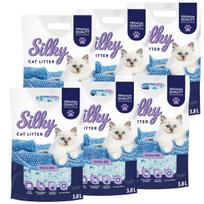 Silikoninis kraikas katėms Silky, 3,8 l, 6 vnt. rinkinys