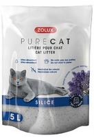 Kačių kraikas Zolux PURECAT su levandų kvapu, silikagelio, 5 l