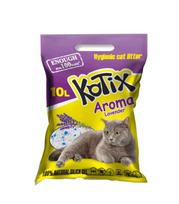 Kačių kraikas KOTIX, silikoninis, 10 l (4 kg), levandų kvapo, 3 vnt. rinkinys