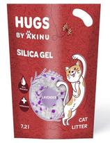 Kraikas katėms HUGS by Akinu, silikagelis su levandų kvapu, 7,2 l