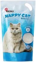 Katinų kraikas Akinu Happy Cat, silikoninis, baltas, 3,6 l