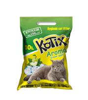Kačių kraikas KOTIX, silikoninis, 10 l (4 kg), žalių obuolių kvapo, 3 vnt. rinkinys