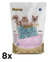 Katinų kraikas Magnum, silikagelis su levandų kvapu, 8 x 3,8 l (30,4 l)