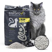Kačių kraikas CATBRAVO, bentonitinis su aktyvuota anglimi, 10 l