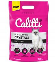 Silikoninis kačių kraikas CALITTI Crystals, 3,8 l, antibakterinis, be dulkių