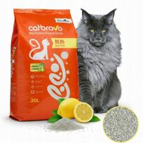 Katinų kraikas CATBRAVO, bentonitinis, su citrusų kvapu, 20 l
