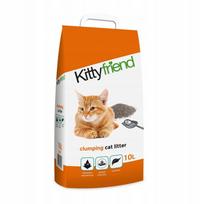 Bentonitinis kraikas katėms Kittyfriend, 10 l, susiformuojantis į gumulėlius