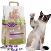 Susikabinantys mediniai kačių kraikai Animax, levandų ir spygliuočių kvapo, 2 x 7 l